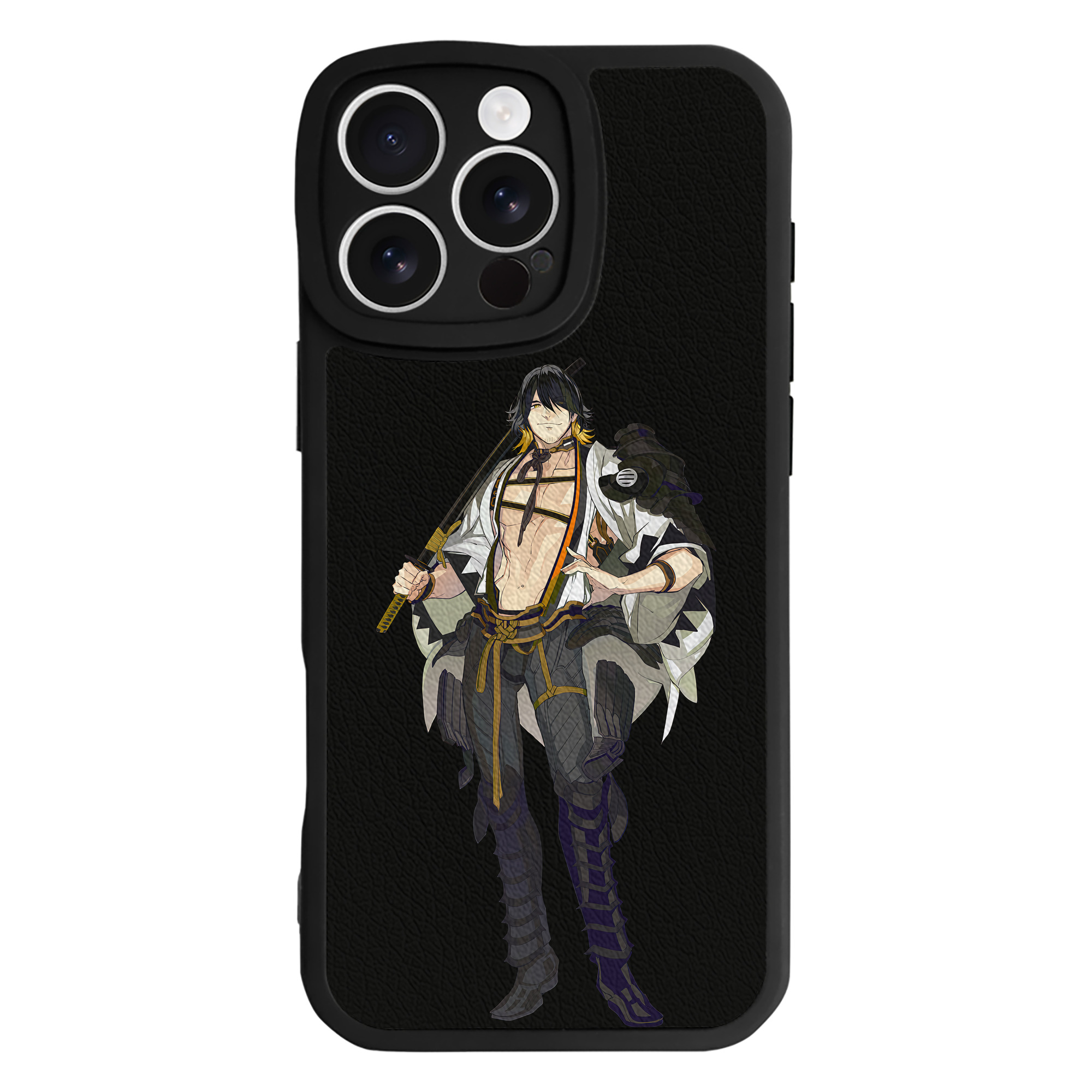 （画像用） 刀剣乱舞 Touken Ranbu 【iPhone 16シリーズ対応】シリコンスマホケース（レザー調） 材質：シリコン